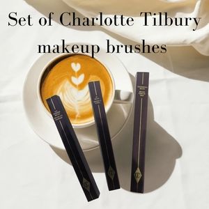 Set of 3 Charlotte Tilbury makeup brushes